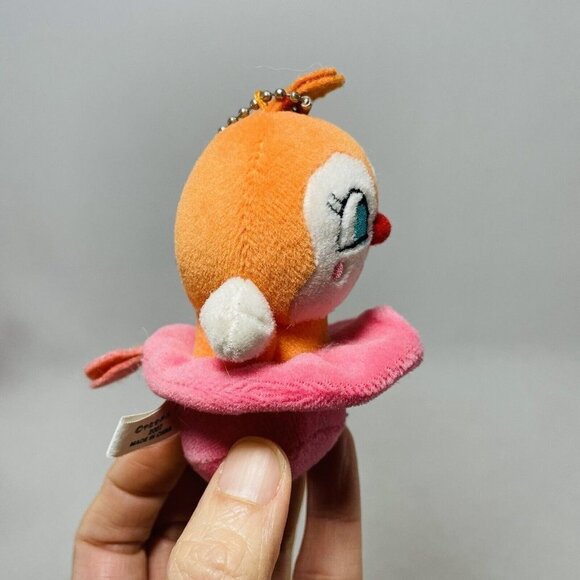 Sega Toys Anpanman Dokinchan Plush Hang Chain 3” Doll Pink Anime Japan Animation - Picture 4 of 9